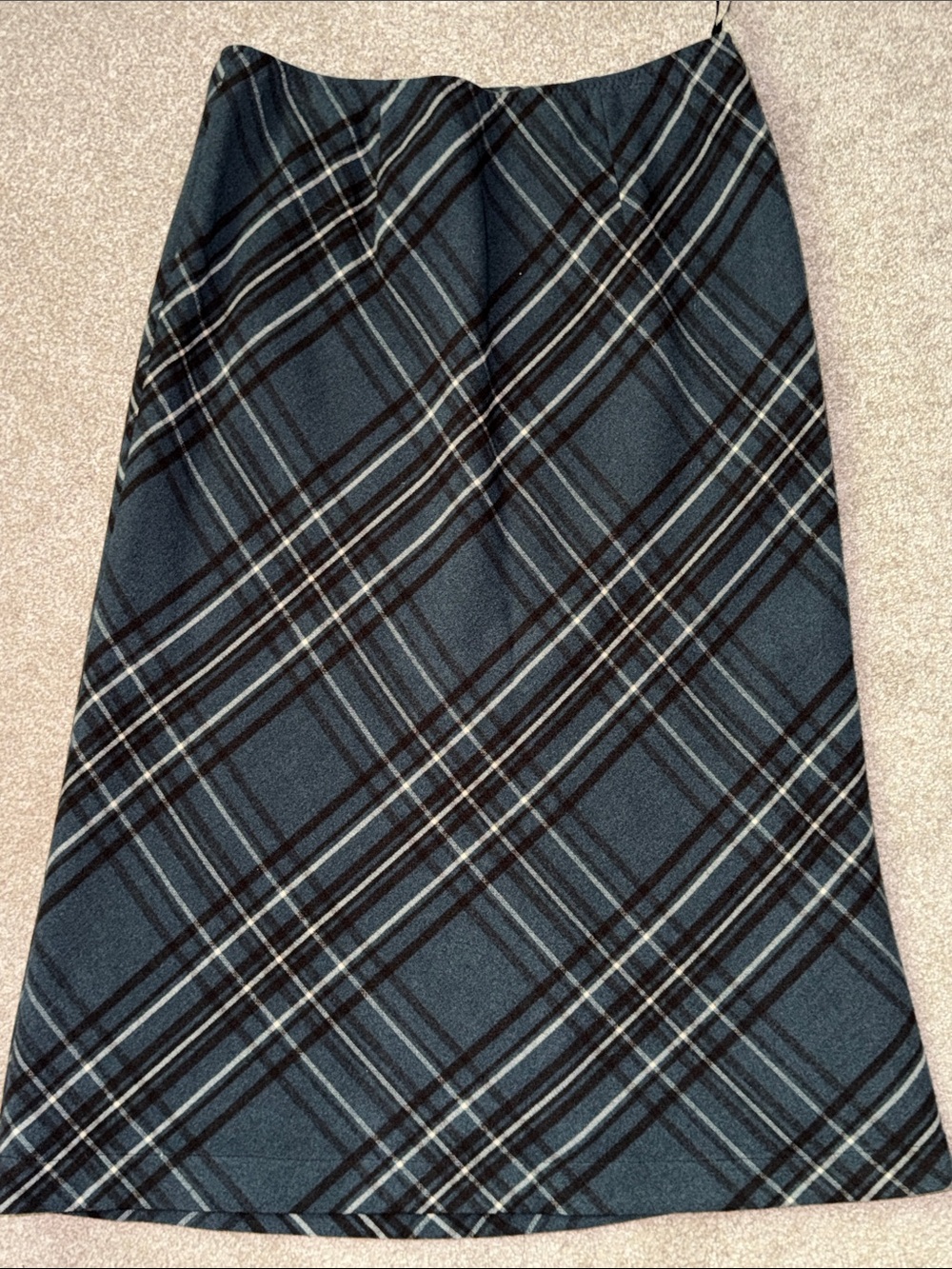 Banana Republic Blue Plaid A-Line Skirt
